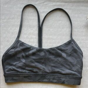 Lululemon Black Camouflage Sports Bra